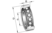Immagine di Cuscinetto a sfere a contatto obliquo - HCS7016-E-T-P4S-UL