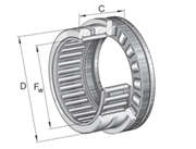 Picture of Cuscinetto radiale a rullini ed assiali a rulli cilindrici - NKXR15-Z-XL