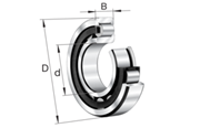 Immagine di Cuscinetto radiale a rulli cilindrici - NJ208-E-XL-TVP2